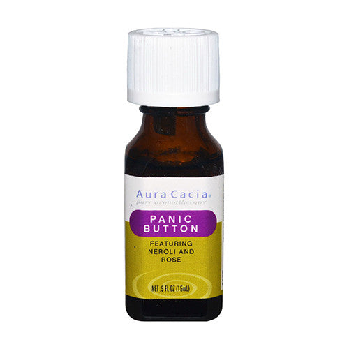 Aura Cacia Aromatherapy Essential Solutions Oil, Panic Button - 0.5 Oz
